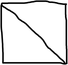 Two triangles makes a square